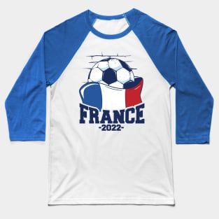 France flag and soccer ball t-shirt Baseball T-Shirt